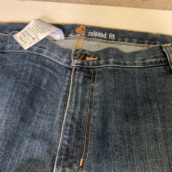 Men’s Carhartt relaxed fit 40x30 denim Jeans carpenter - Picture 5 of 14